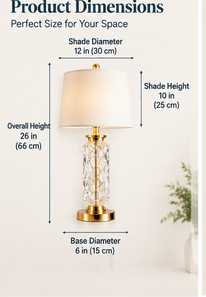 Aurora Luxe™ Crystal Table Lamp — A Touch of Sparkle For Elegant Modern Homes