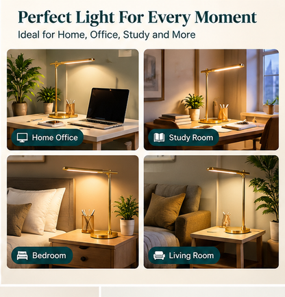 Aurora Luxe™ LED Desk Lamp — Focus Better With Elegant Modern Lighting