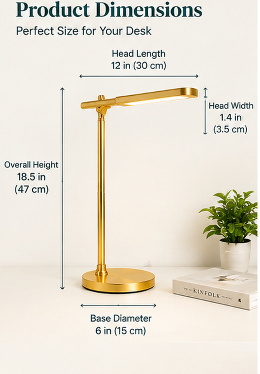 Aurora Luxe™ LED Desk Lamp — Focus Better With Elegant Modern Lighting