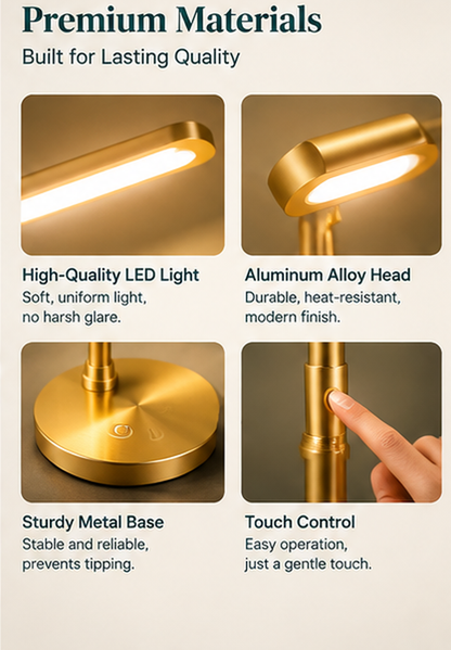 Aurora Luxe™ LED Desk Lamp — Focus Better With Elegant Modern Lighting