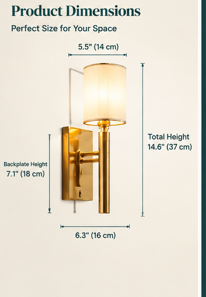 Aurora Luxe™ Wall Sconce — Modern Elegance For Warm & Stylish Interiors