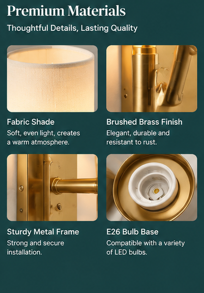 Aurora Luxe™ Wall Sconce — Modern Elegance For Warm & Stylish Interiors