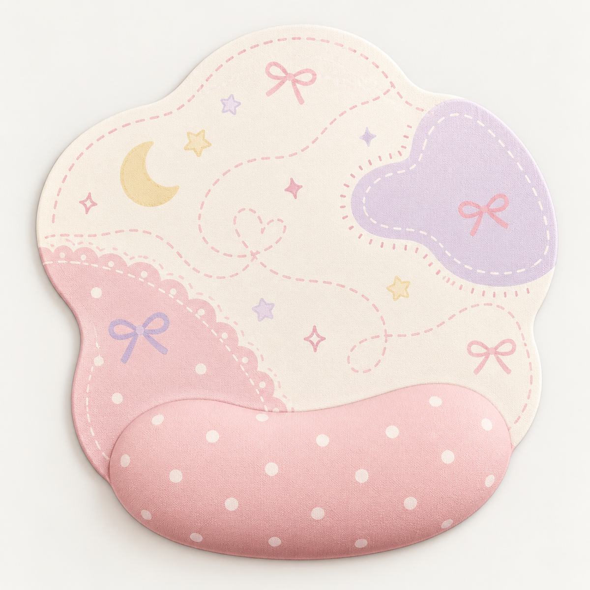 Pink Ribbon Dream Ergonomic Mouse Pad