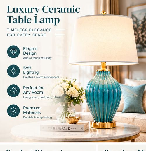✨Luxury Ceramic Table Lamp